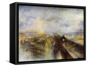 Rain, Steam and Speed - the Great Western Railway, C1844-J. M. W. Turner-Framed Stretched Canvas