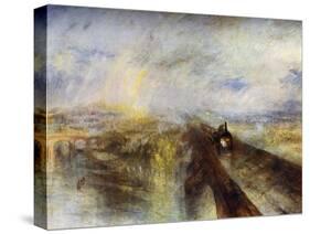 Rain, Steam and Speed - the Great Western Railway, C1844-J. M. W. Turner-Stretched Canvas