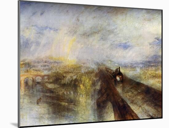 Rain, Steam and Speed - the Great Western Railway, C1844-J. M. W. Turner-Mounted Giclee Print