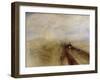 Rain Steam and Speed, the Great Western Railway, Painted Before 1844-J. M. W. Turner-Framed Giclee Print