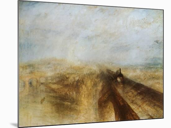 Rain, Steam and Speed-J M W Turner-Mounted Art Print