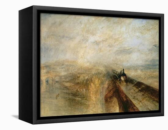 Rain, Steam, and Speed-J. M. W. Turner-Framed Stretched Canvas