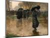 Rain Storm, Union Square, 1890-Childe Hassam-Mounted Giclee Print