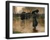 Rain Storm, Union Square, 1890-Childe Hassam-Framed Premium Giclee Print