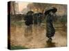 Rain Storm, Union Square, 1890-Childe Hassam-Stretched Canvas