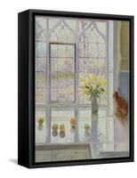 Rain Watching-Timothy Easton-Framed Stretched Canvas