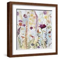 Rain Y Day Garden-Lora Gold-Framed Art Print