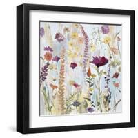 Rain Y Day Garden-Lora Gold-Framed Art Print