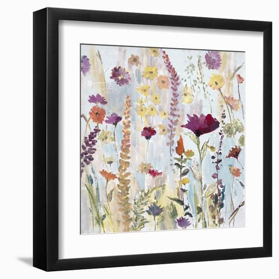 Rain Y Day Garden-Lora Gold-Framed Art Print