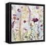 Rain Y Day Garden-Lora Gold-Framed Stretched Canvas