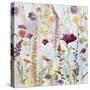 Rain Y Day Garden-Lora Gold-Stretched Canvas