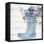 Rainboot Floral-Kimberly Allen-Framed Stretched Canvas