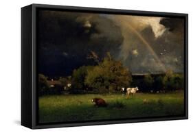 Rainbow, 1878-1879-George Inness-Framed Stretched Canvas