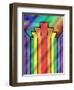 Rainbow 4-Art Deco Designs-Framed Giclee Print