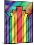 Rainbow 4-Art Deco Designs-Mounted Giclee Print