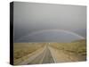 Rainbow Above the Pampas and Highway, Argentina, South America-Colin Brynn-Stretched Canvas