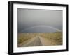 Rainbow Above the Pampas and Highway, Argentina, South America-Colin Brynn-Framed Photographic Print