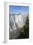 Rainbow above Victoria Falls, Mosi-Oa-Tunya National Park, Zambia-Paul Souders-Framed Photographic Print