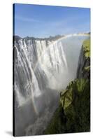 Rainbow above Victoria Falls, Mosi-Oa-Tunya National Park, Zambia-Paul Souders-Stretched Canvas