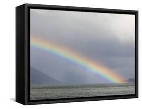Rainbow, Agostini Fjord, Tierra Del Fuego, Patagonia, Chile, South America-Sergio Pitamitz-Framed Stretched Canvas