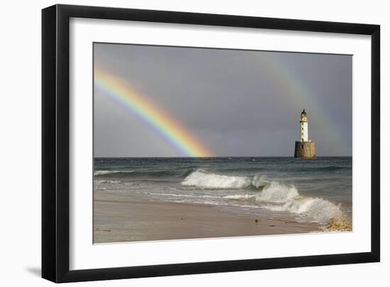 Rainbow And a Lighthouse-Duncan Shaw-Framed Photographic Print