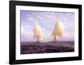 Rainbow and Endeavour-Steven Dews-Framed Art Print