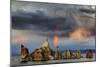 Rainbow and Storm Clouds over the Lake, Mono Lake, California, USA-Jaynes Gallery-Mounted Photographic Print