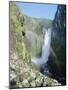 Rainbow and Voringsfossen Waterfall, Hardanger Region, Norway, Scandinavia, Europe-Gavin Hellier-Mounted Photographic Print