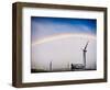 Rainbow and Windmills-Janice Sullivan-Framed Giclee Print