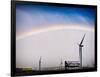 Rainbow and Windmills-Janice Sullivan-Framed Giclee Print