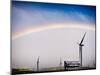 Rainbow and Windmills-Janice Sullivan-Mounted Giclee Print