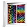 Rainbow Animal Print Background Collection-Avel Krieg-Framed Art Print