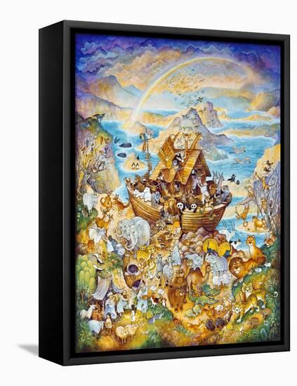 Rainbow Ark-Bill Bell-Framed Stretched Canvas