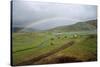 Rainbow at Lake Alftavatn, Fjallabak National Park, Iceland-null-Stretched Canvas