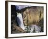 Rainbow at Lower Yellowstone Falls-James Randklev-Framed Photographic Print