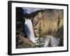 Rainbow at Lower Yellowstone Falls-James Randklev-Framed Photographic Print