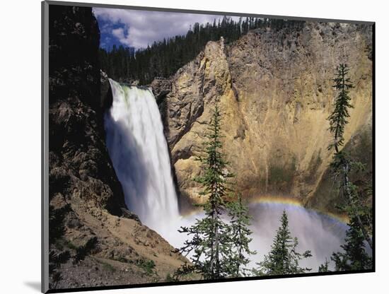 Rainbow at Lower Yellowstone Falls-James Randklev-Mounted Photographic Print