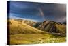 Rainbow at Sunset over Hellgate Canyon in Missoula, Montana-James White-Stretched Canvas