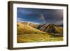 Rainbow at Sunset over Hellgate Canyon in Missoula, Montana-James White-Framed Photographic Print