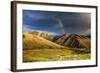 Rainbow at Sunset over Hellgate Canyon in Missoula, Montana-James White-Framed Photographic Print