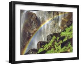 Rainbow at the Base of Bridal Veil Falls, Yosemite National Park, California, USA-Christopher Talbot Frank-Framed Photographic Print