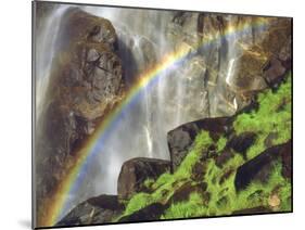 Rainbow at the Base of Bridal Veil Falls, Yosemite National Park, California, USA-Christopher Talbot Frank-Mounted Photographic Print