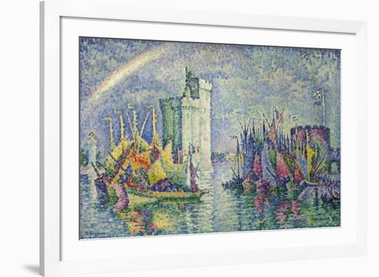 Rainbow at the Port of La Rochelle; Arc-En-Ciel, La Rochelle, Le Port, 1912-Paul Signac-Framed Giclee Print