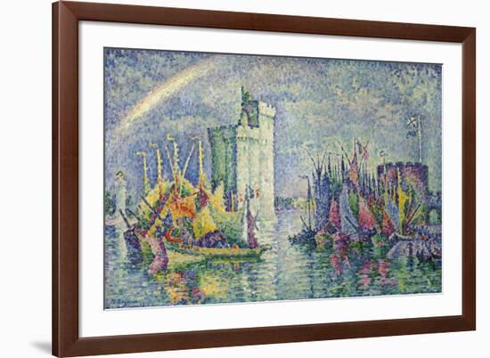 Rainbow at the Port of La Rochelle; Arc-En-Ciel, La Rochelle, Le Port, 1912-Paul Signac-Framed Giclee Print