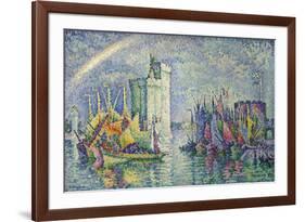 Rainbow at the Port of La Rochelle; Arc-En-Ciel, La Rochelle, Le Port, 1912-Paul Signac-Framed Giclee Print