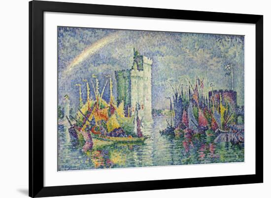 Rainbow at the Port of La Rochelle; Arc-En-Ciel, La Rochelle, Le Port, 1912-Paul Signac-Framed Giclee Print