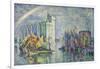Rainbow at the Port of La Rochelle; Arc-En-Ciel, La Rochelle, Le Port, 1912-Paul Signac-Framed Giclee Print