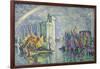 Rainbow at the Port of La Rochelle; Arc-En-Ciel, La Rochelle, Le Port, 1912-Paul Signac-Framed Giclee Print