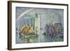 Rainbow at the Port of La Rochelle; Arc-En-Ciel, La Rochelle, Le Port, 1912-Paul Signac-Framed Giclee Print