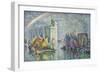 Rainbow at the Port of La Rochelle; Arc-En-Ciel, La Rochelle, Le Port, 1912-Paul Signac-Framed Giclee Print